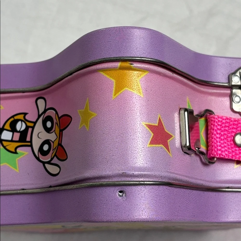 Vintage 2000 Power Puff Girls Jigsaw Puzzle and Star Tin Box Purse